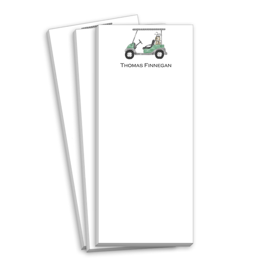 Golf Cart Skinnie Notepads